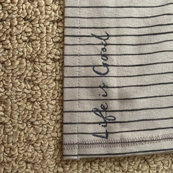 Life is Good Maxi Skirt Tan with Brown Stripes S - Picture 6 of 6